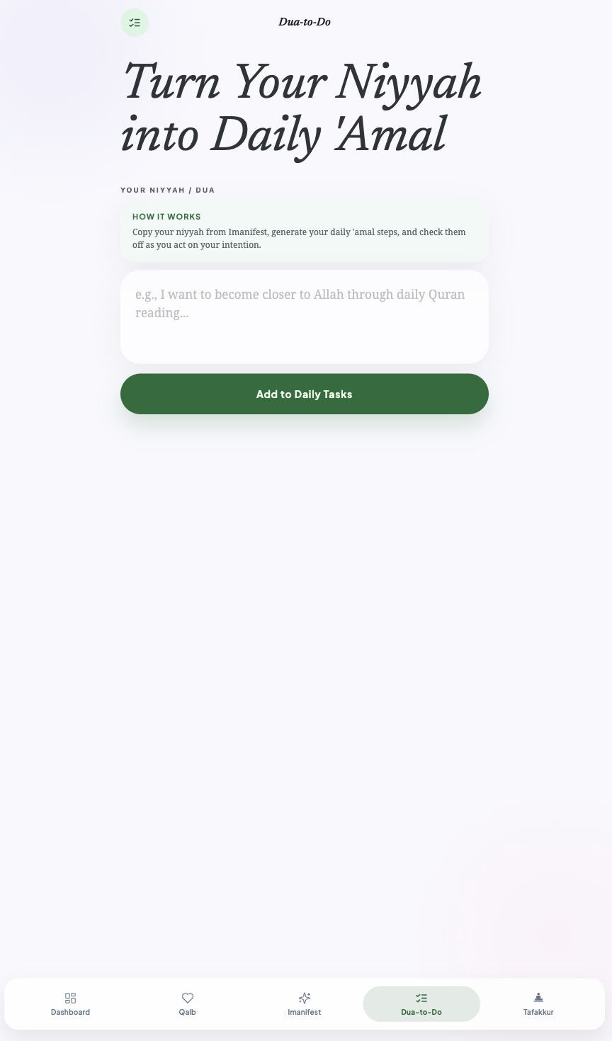 iManifest dua to-do feature